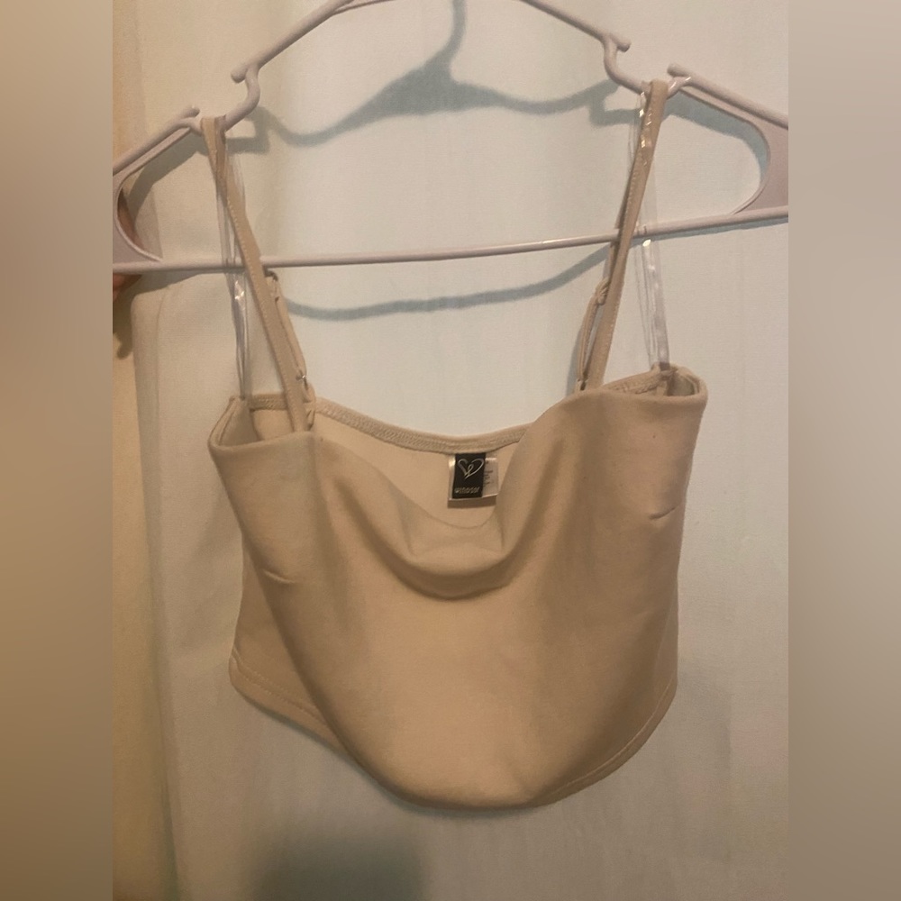Beige crop top from Windsor